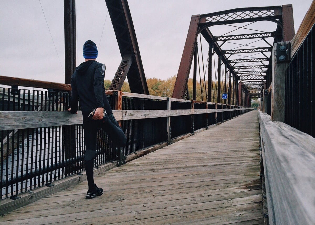 man jogging with spiritual discipline