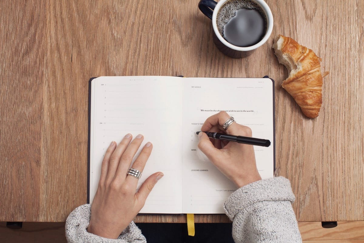 woman planning for the future