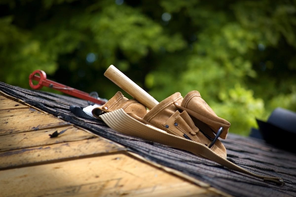 tool belt on roof