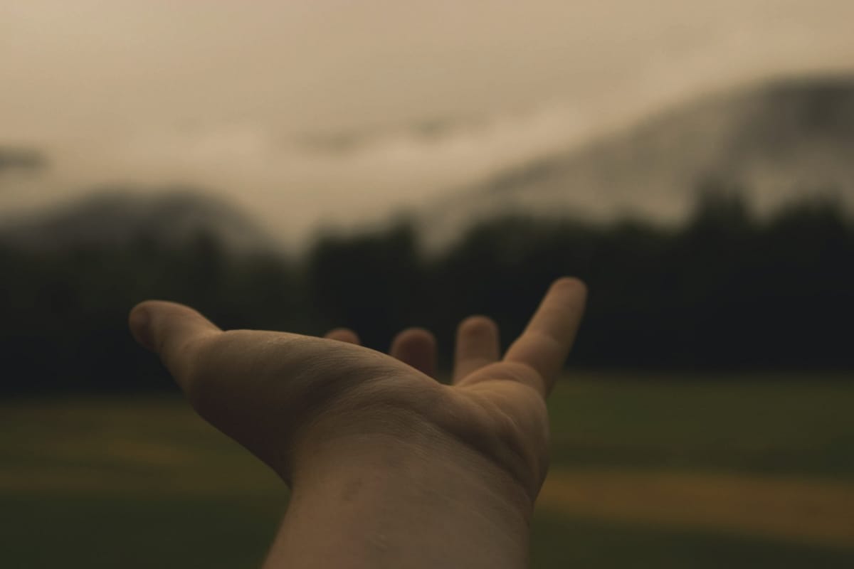 outreached hand