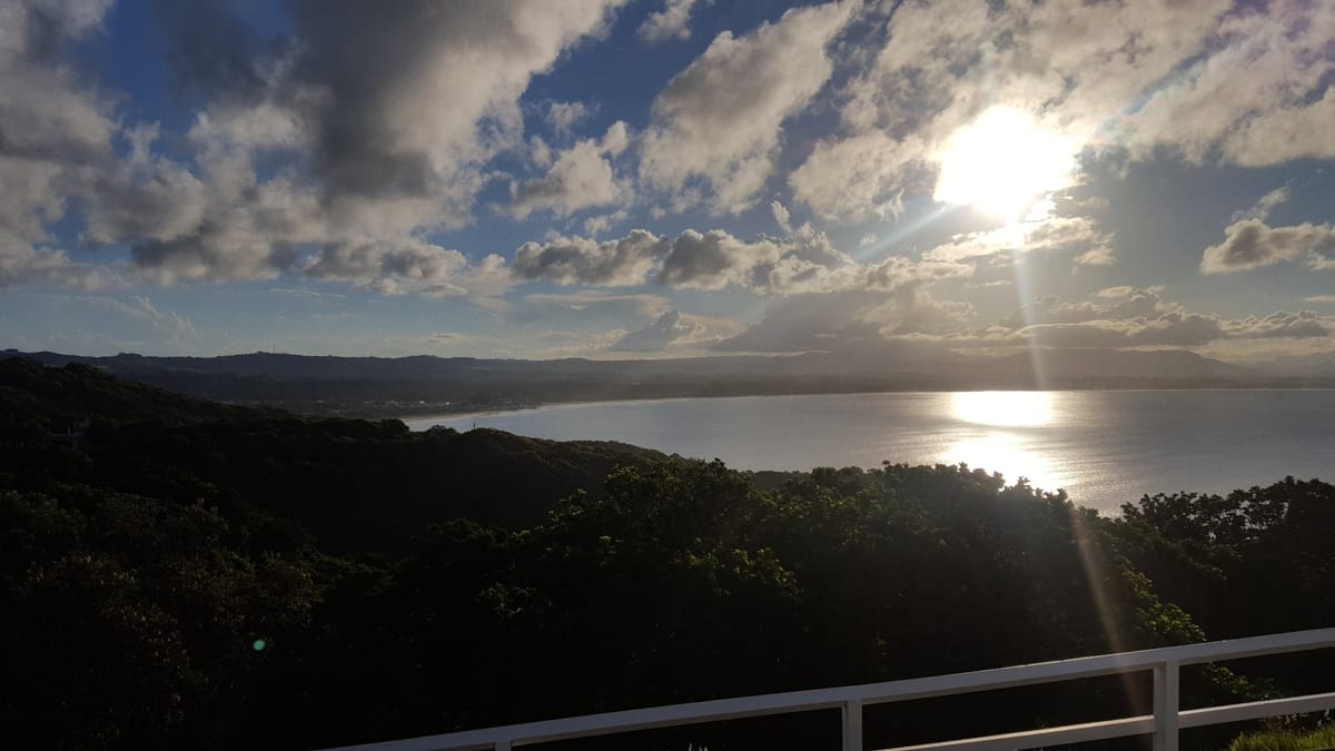sunrise over lake