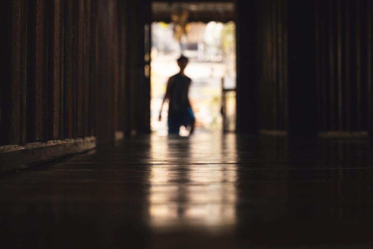 silhouette of man