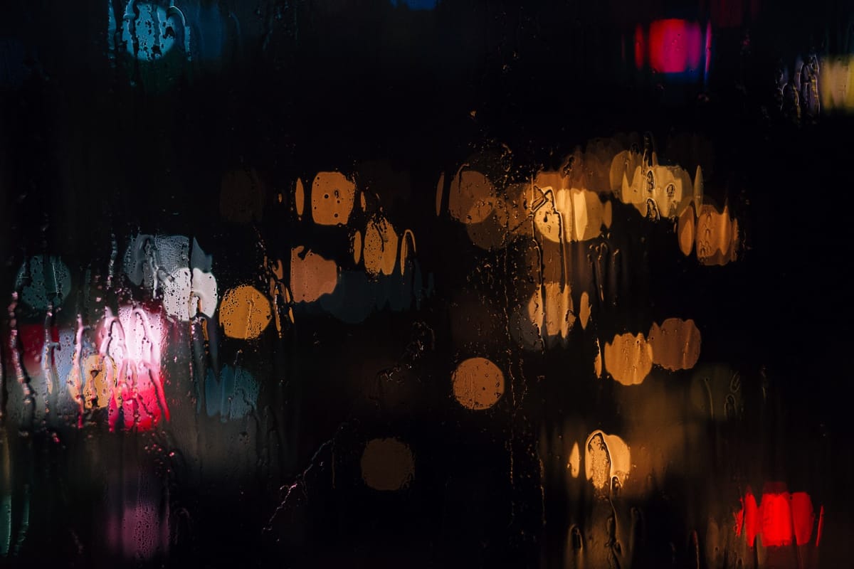 rain on window