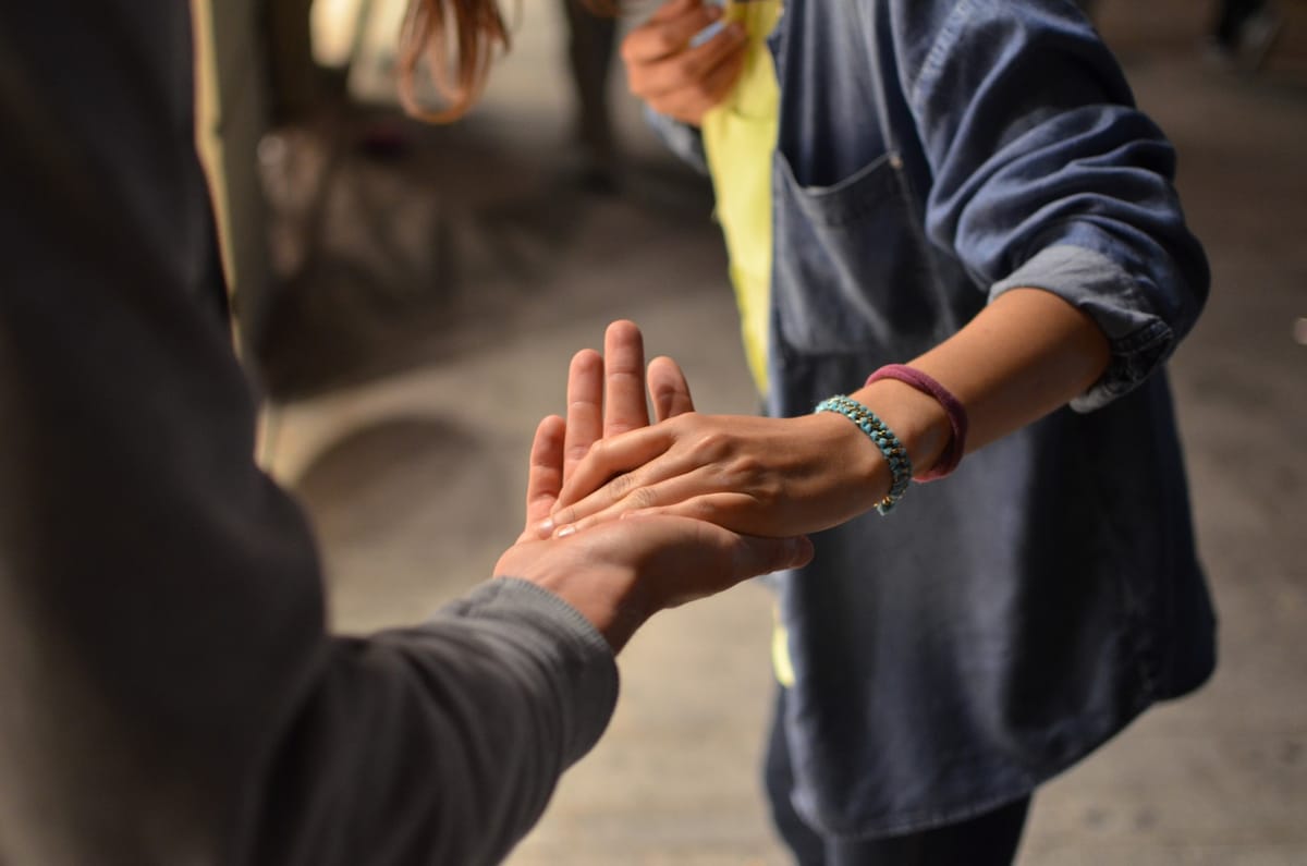 hand in hand