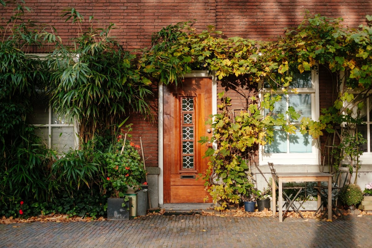 brick house door