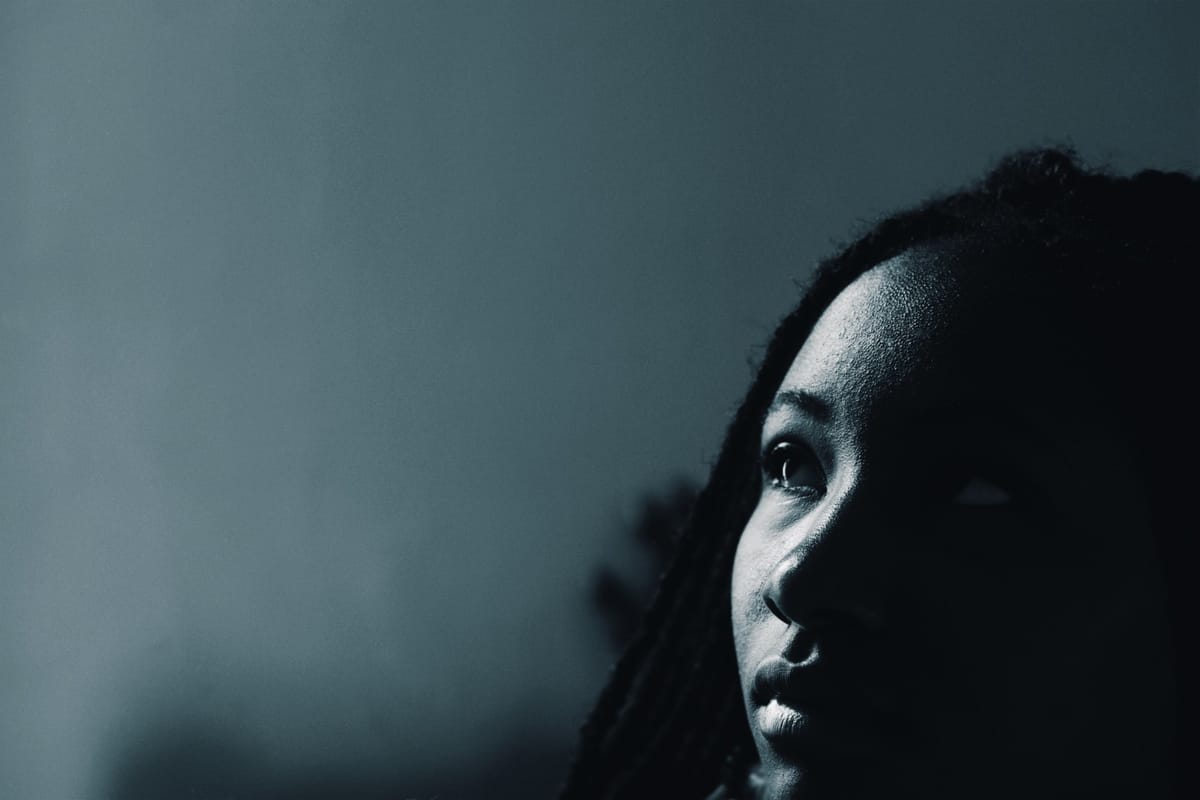 woman staring off