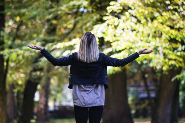 woman praising