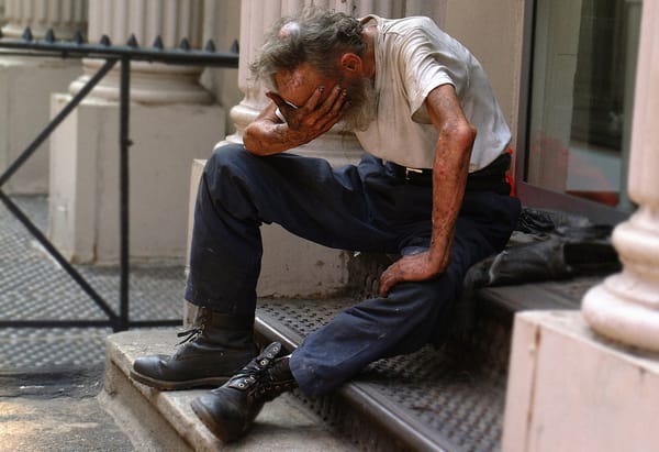 homeless man