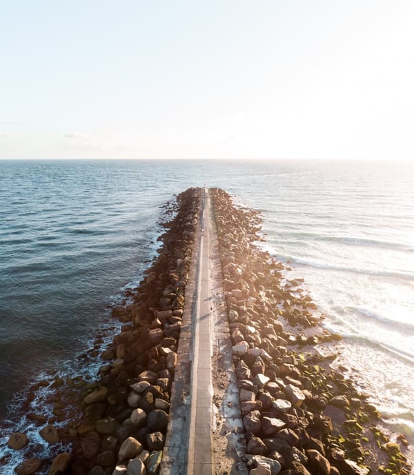 land bridge over water