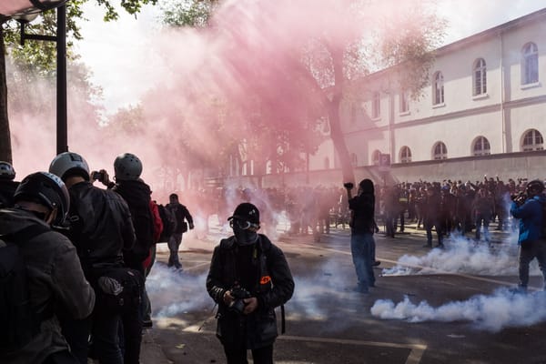 people rioting