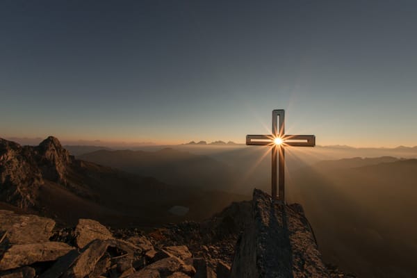 sunrise and cross
