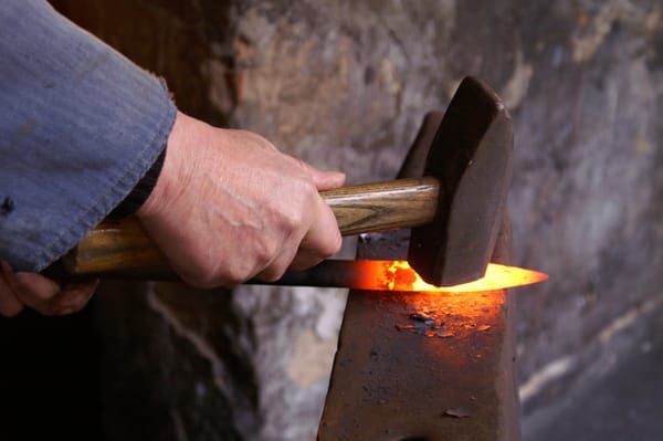 blacksmith hot iron