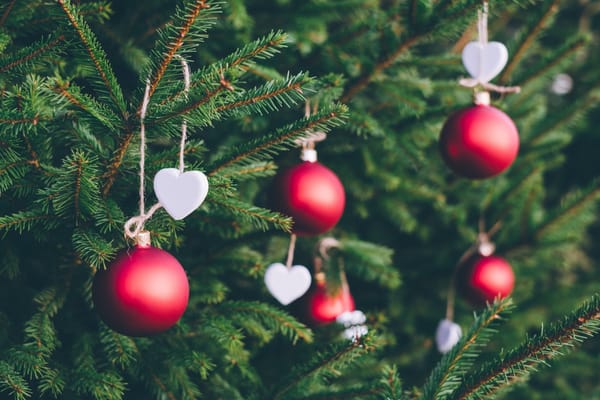 christmas tree and ornaments