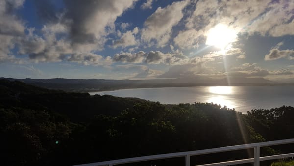 sunrise over lake
