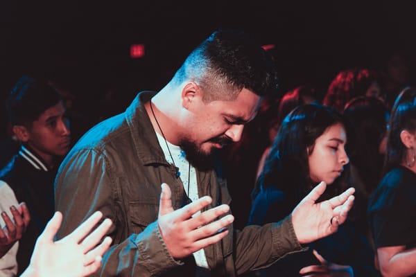 man praying in the spirit