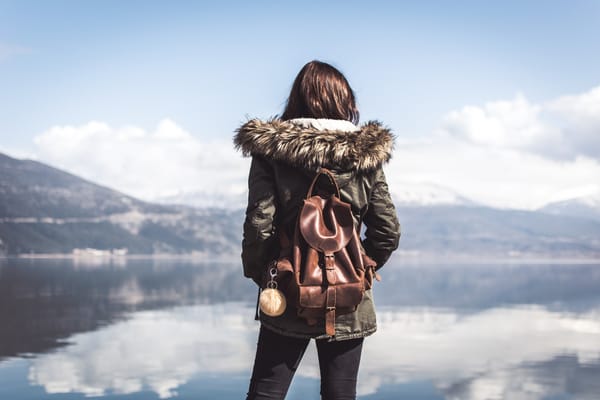 backpack woman