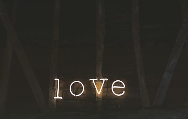 love is patient neon sign