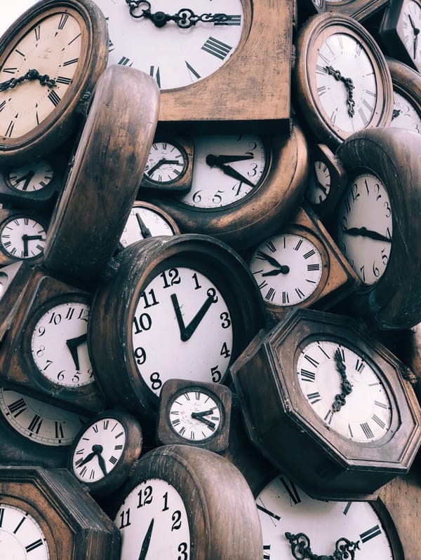 stacked clocks