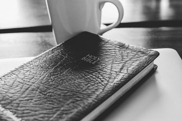 bible with coffee