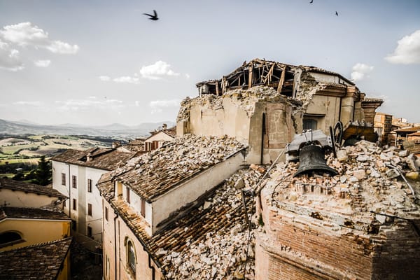 earthquake rubble