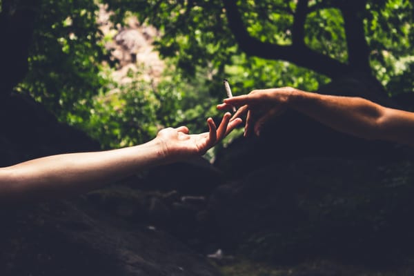 hands touching