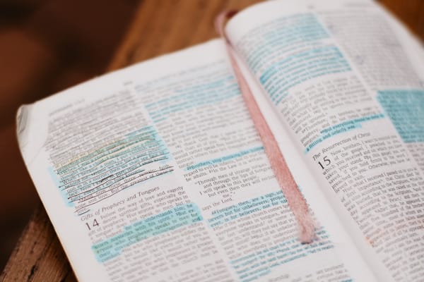 bible with highlights