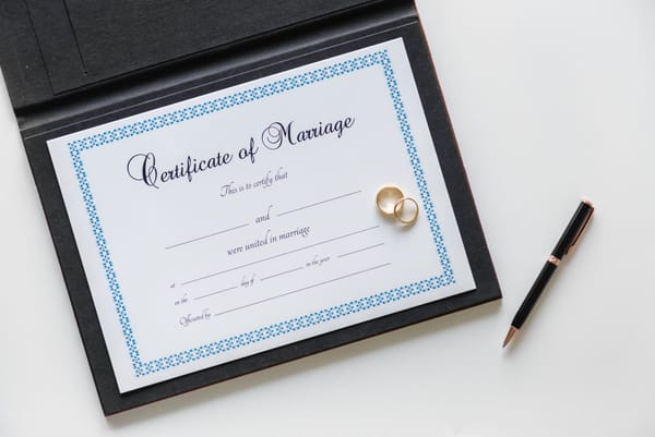 marriage certificate