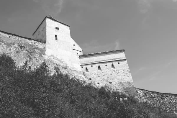 fortress with high walls